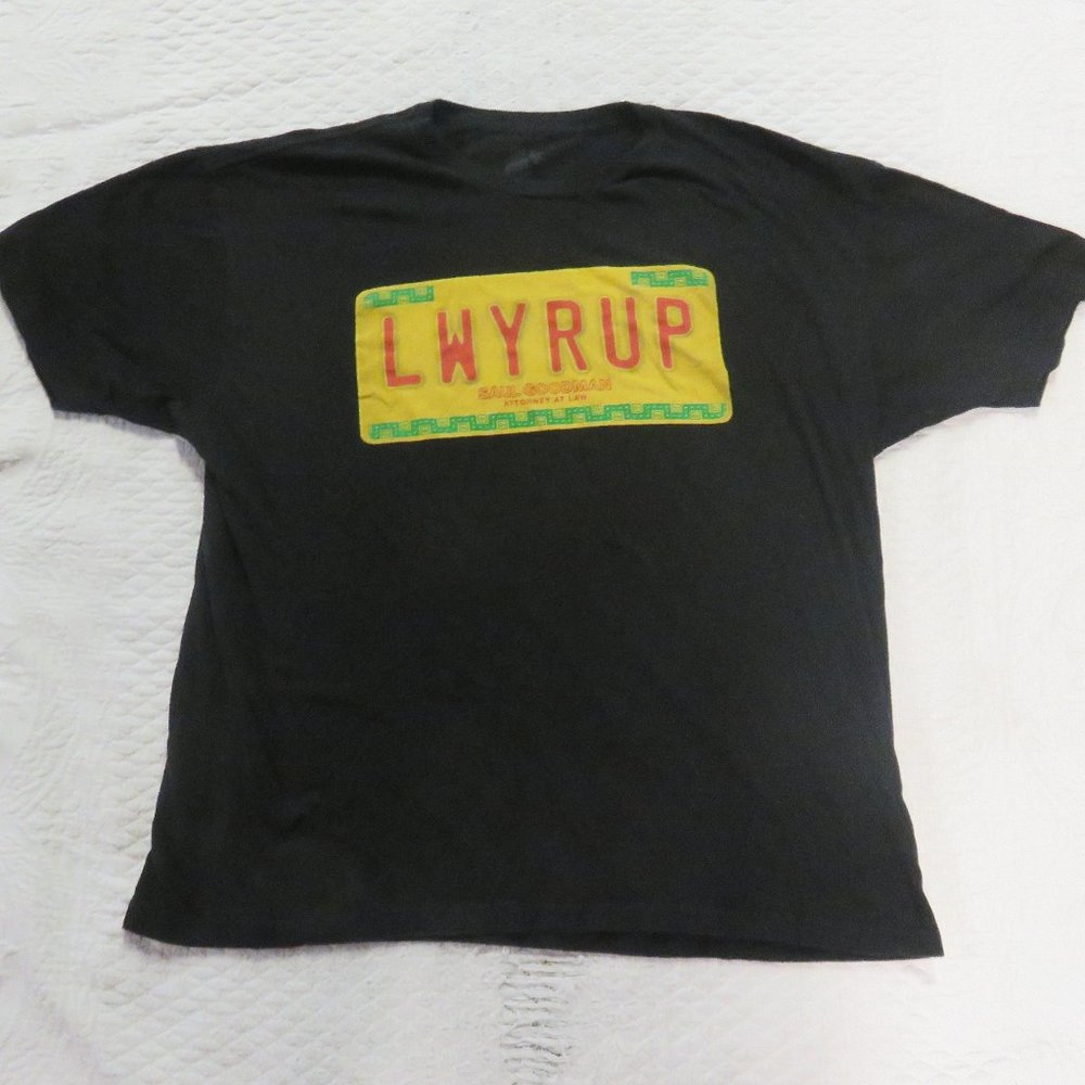 Better Call Saul LWYRUP license plate T Shirt XL